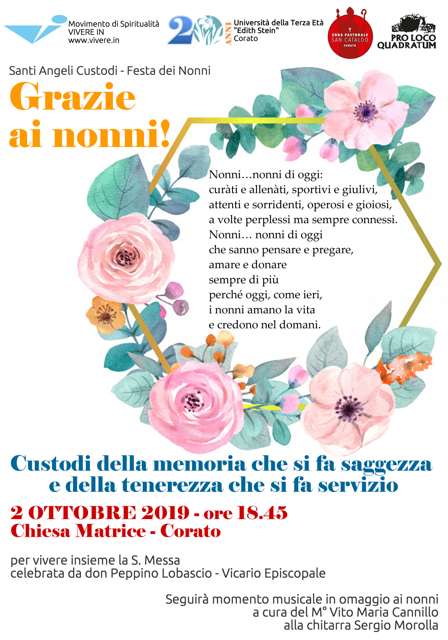 Mercoledi 2 Ottobre Festa Dei Nonni Con Vivere In Il Quarto Potere